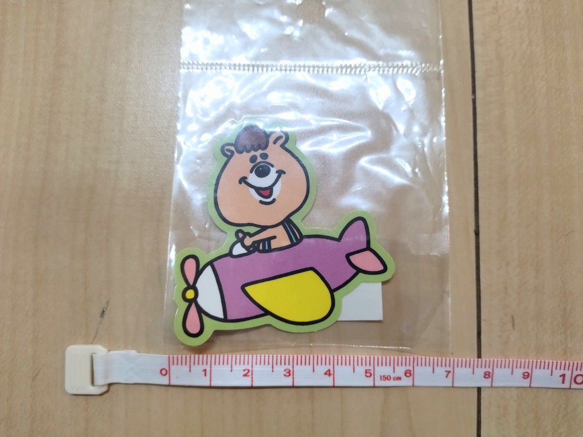 未開封保管品】 WCクマタンステッカー3枚/若槻千夏ブランド/くま 未開封保管品】 WCクマタンステッカー3枚/若槻千夏ブランド/くま