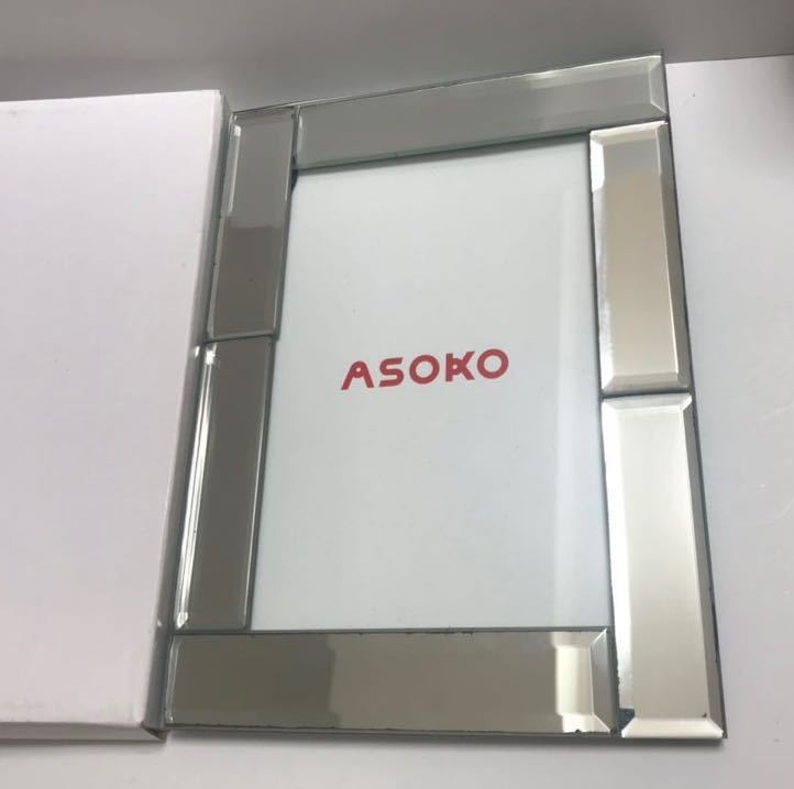 ヤフオク 新品 Asoko フォトフレーム 鏡 写真立て 立て掛