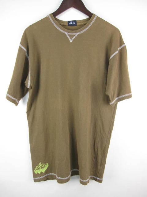 ステューシー STUSSY Tシャツ カットソー 半袖 E139 超人気新品 メンズ コットン ブラウン L ステューシー STUSSY Tシャツ カットソー 半袖 E139 超人気新品 メンズ コットン ブラウン L