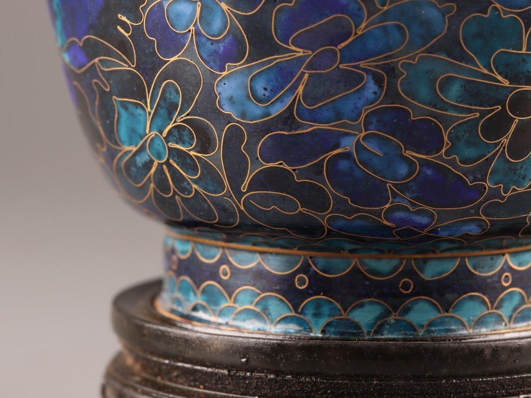 中国古玩 唐物 古七宝 七宝焼 花瓶 二点 時代物 極上品 初だし品 中国古玩 唐物 古七宝 七宝焼 花瓶 二点 時代物 極上品 初だし品