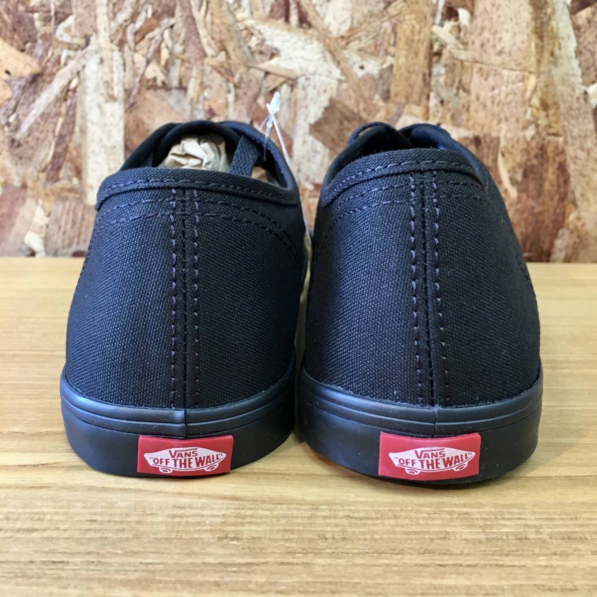  новый товар *USA стандарт * Vans Authentic Lo Pro Vans женский подлинный спортивные туфли Black черный 23.5cm обувь 