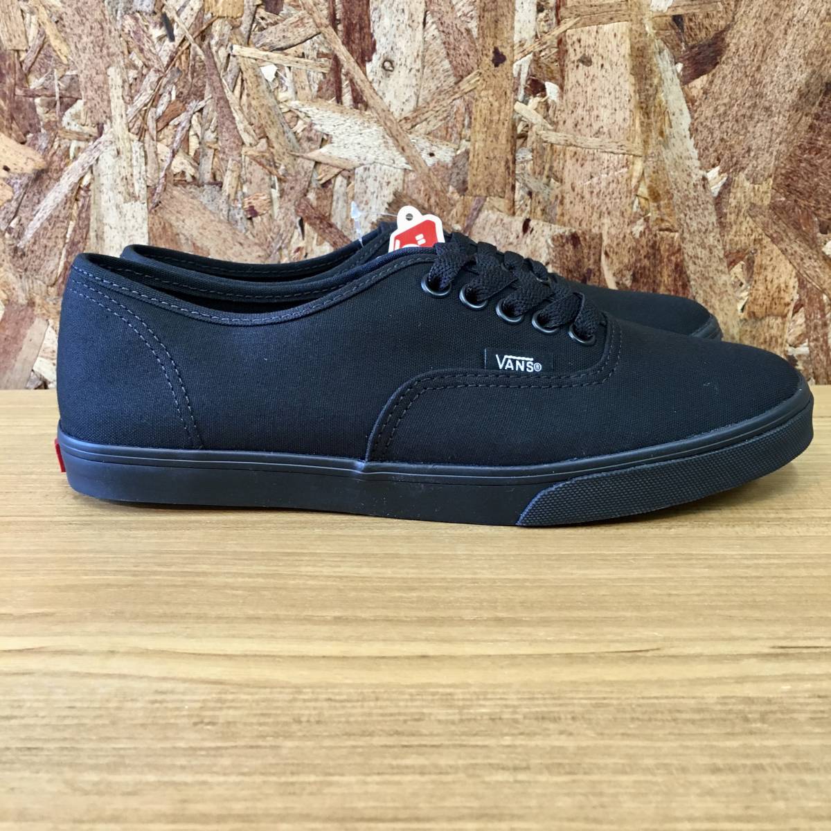  новый товар *USA стандарт * Vans Authentic Lo Pro Vans женский подлинный спортивные туфли Black черный 23.5cm обувь 