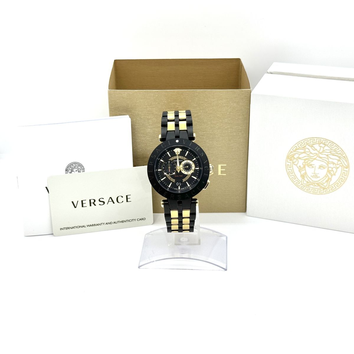 M3976 VERSACE ヴェルサーチ Vレース デュアルタイム M3976 VERSACE ヴェルサーチ Vレース デュアルタイム