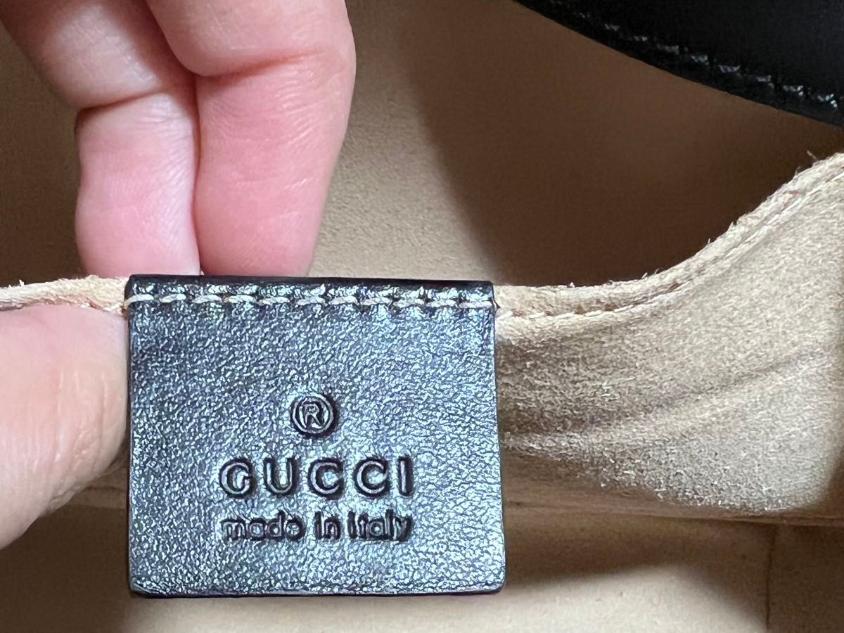 グッチ GUCCI GGマーモント キルティング ショルダーバッグ【中古】