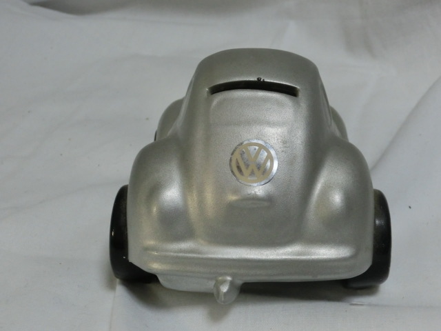フォルクスワーゲン タイプ 陶器製貯金箱 全長約13㎝ VW BEETLE VWビートル レア品 ジャンク品の画像4