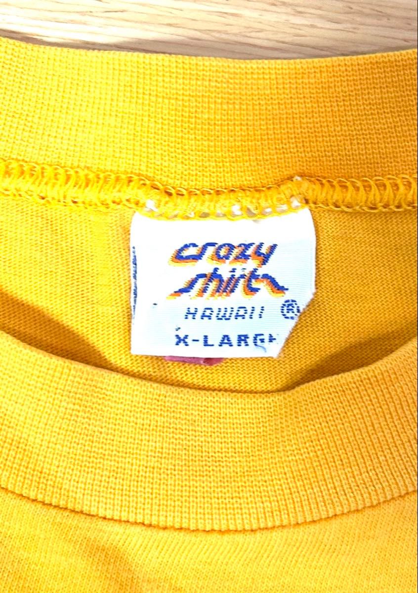 90s クレイジーシャツ クリバンキャット Tシャツ 袖シングル 90s クレイジーシャツ クリバンキャット Tシャツ 袖シングル