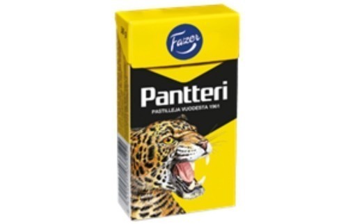 Fazer Pantterifatse Lupin teli Pas tea lily ko squirrel 1 box x 38g Finland. Rico squirrel. 