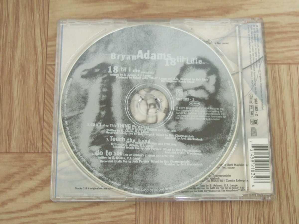 【CD】ブライアン・アダムス Bryan Adams / 18 TIL I DIE シングル