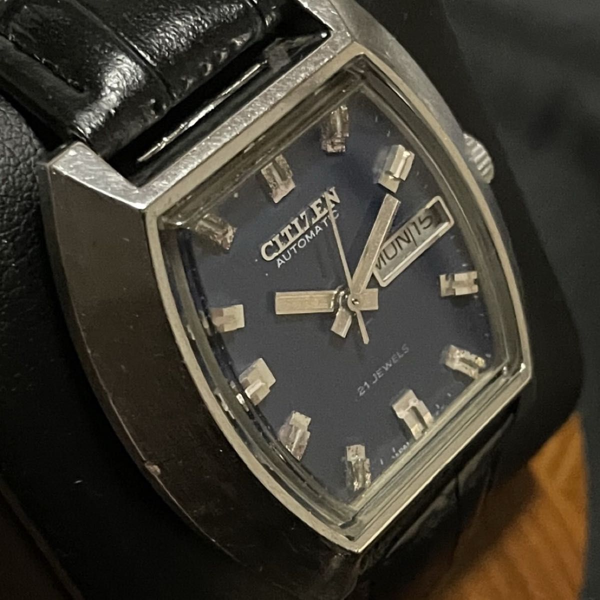 希少 CITIZEN シチズン 自動巻 メンズ 腕時計 トノー型 4-650301 希少 CITIZEN シチズン 自動巻 メンズ 腕時計 トノー型 4-650301
