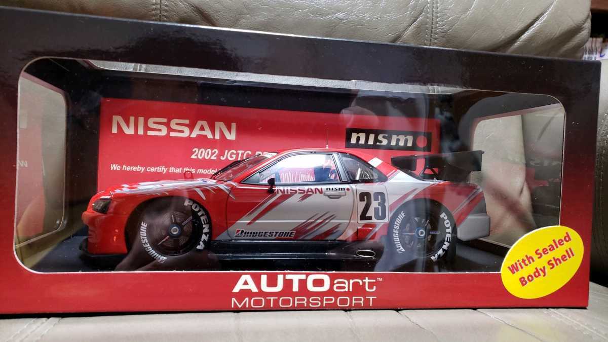  очень редкий!2002 Nismo фестиваль ограничение AUTOart производства 1/18 R34 GT-R[2002 JGTC PREZENTATION CAR]500 автомобилей ограниченного выпуска очень красивый товар 