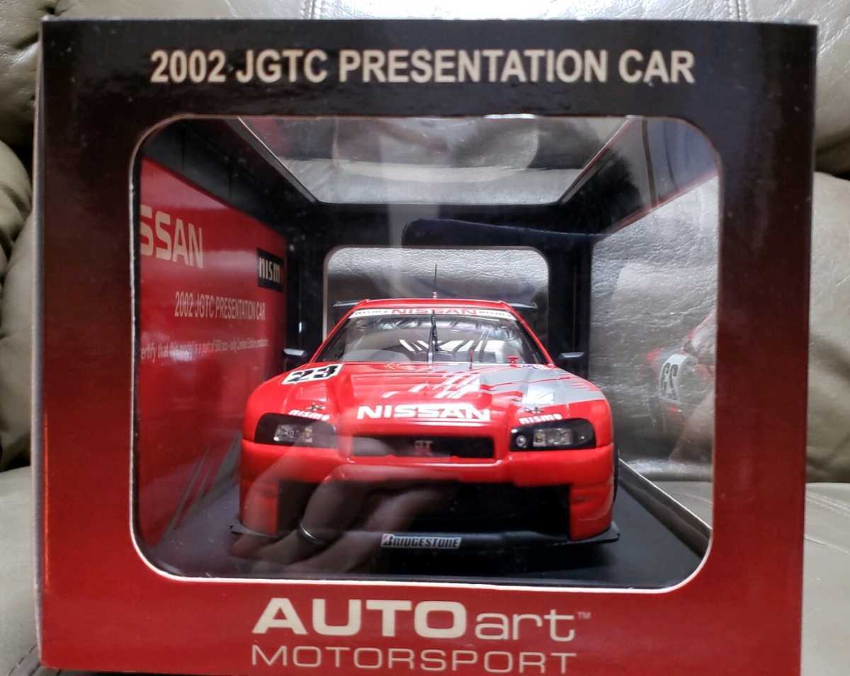  очень редкий!2002 Nismo фестиваль ограничение AUTOart производства 1/18 R34 GT-R[2002 JGTC PREZENTATION CAR]500 автомобилей ограниченного выпуска очень красивый товар 