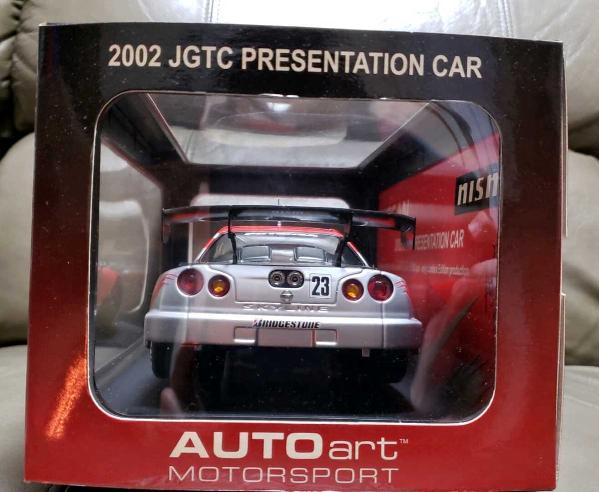  очень редкий!2002 Nismo фестиваль ограничение AUTOart производства 1/18 R34 GT-R[2002 JGTC PREZENTATION CAR]500 автомобилей ограниченного выпуска очень красивый товар 