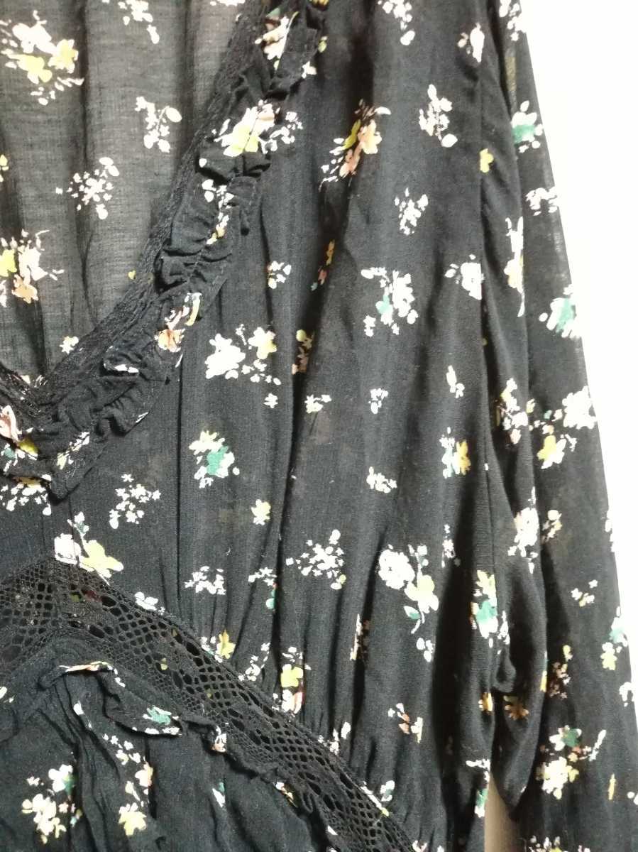 ZARA　ザラ　花柄ワンピース ロングワンピース S