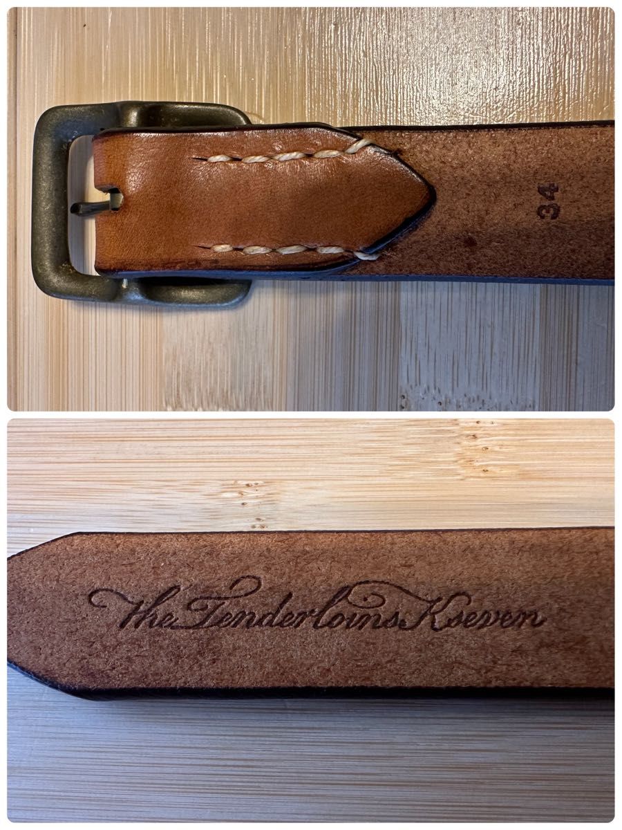 美品 TENDERLOIN テンダーロイン T-VELTナローベルト ブラウン 美品 TENDERLOIN テンダーロイン T-VELTナローベルト ブラウン