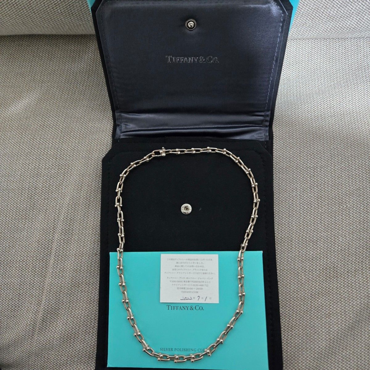 コマ足し Tiffany ハードウェア ネックレス スモールリンク コマ足し Tiffany ハードウェア ネックレス スモールリンク