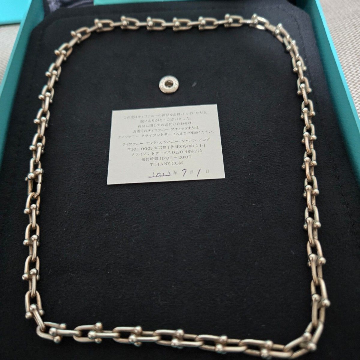 コマ足し Tiffany ハードウェア ネックレス スモールリンク コマ足し Tiffany ハードウェア ネックレス スモールリンク