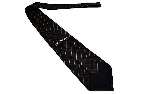 N-1635* бесплатная доставка *Burberrys Burberry * внутренний стандартный товар бренд Logo вышивка в клетку ткань ткань шелк галстук 