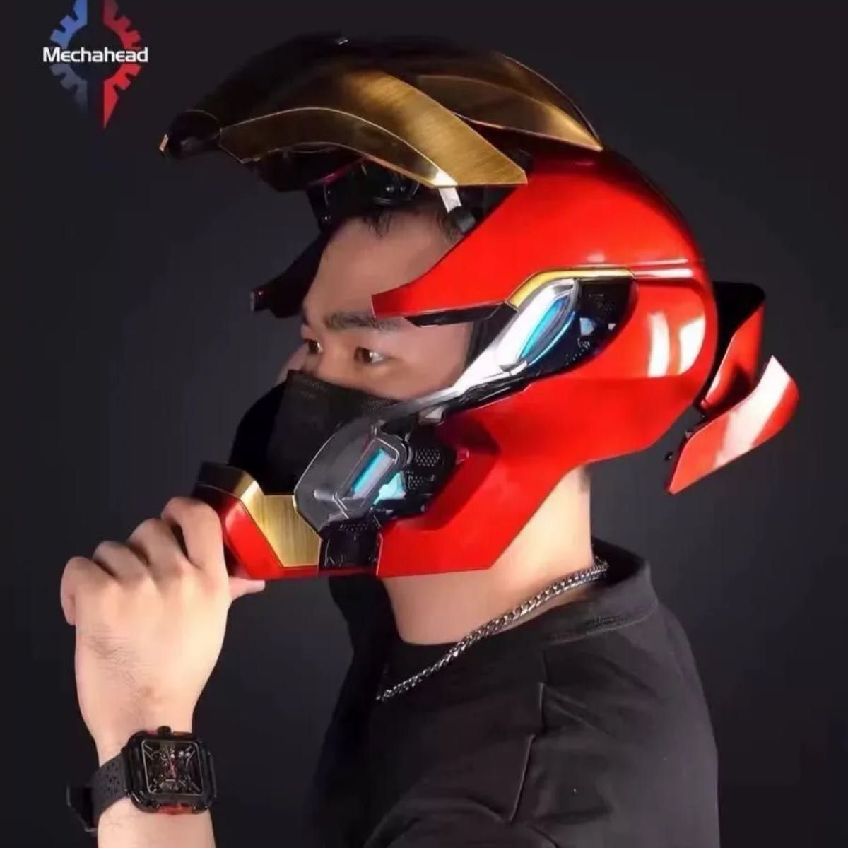 アイアンマンmark50 マスク ヘルメット 自動開閉式音声認識開閉 アイアンマンmark50 マスク ヘルメット 自動開閉式音声認識開閉