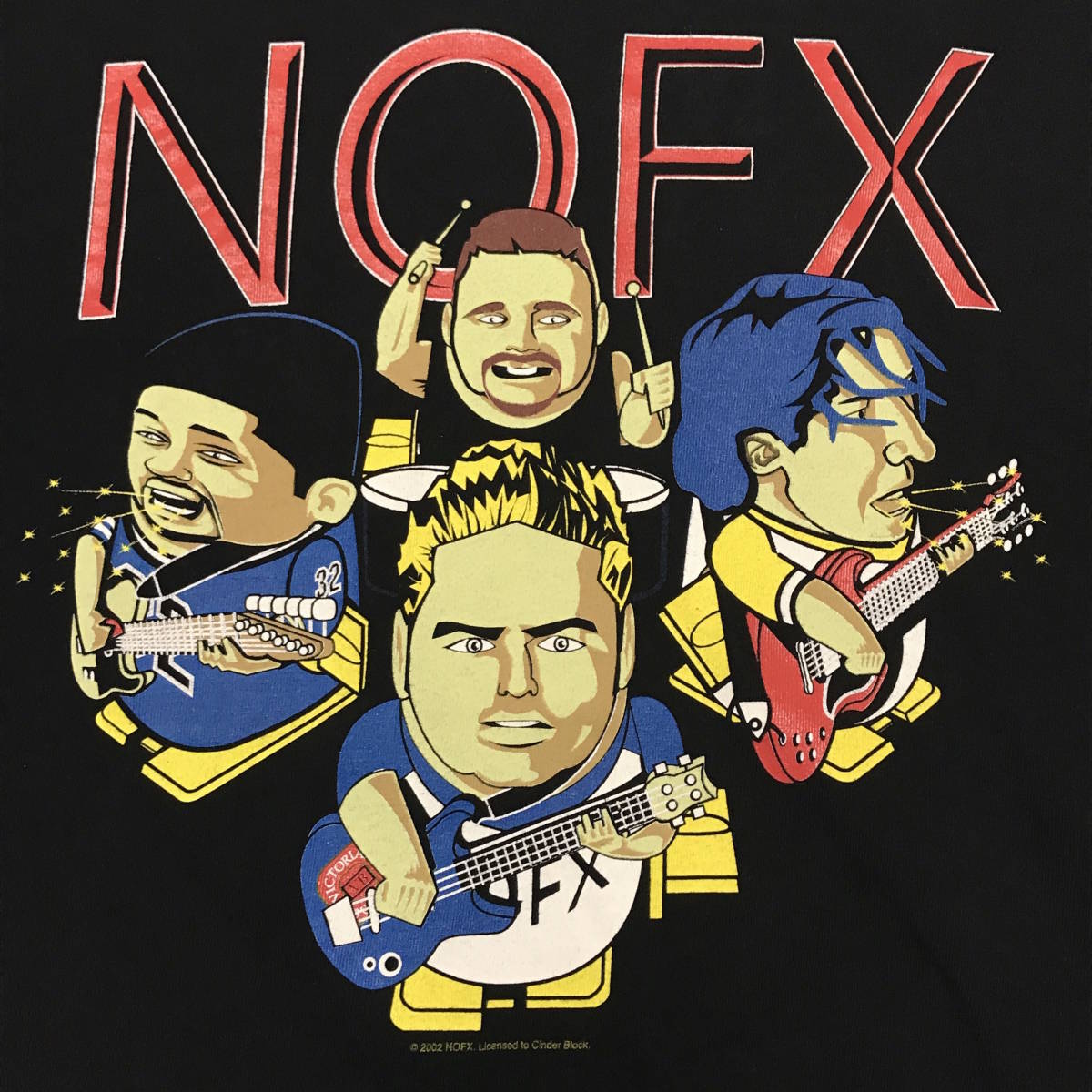 NOFX Tシャツ S ノーエフエックス コピーライト 2002年 パンク ロック バンド 00s 90s_画像4