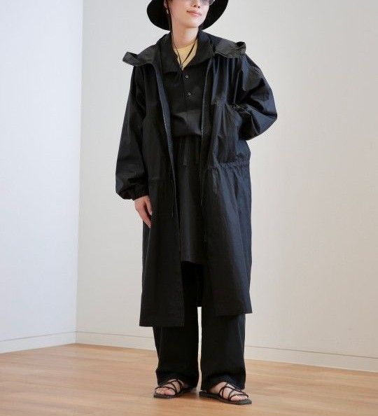 新品未使用】uniqlo u ユーティリティフーデッドコート ブラック