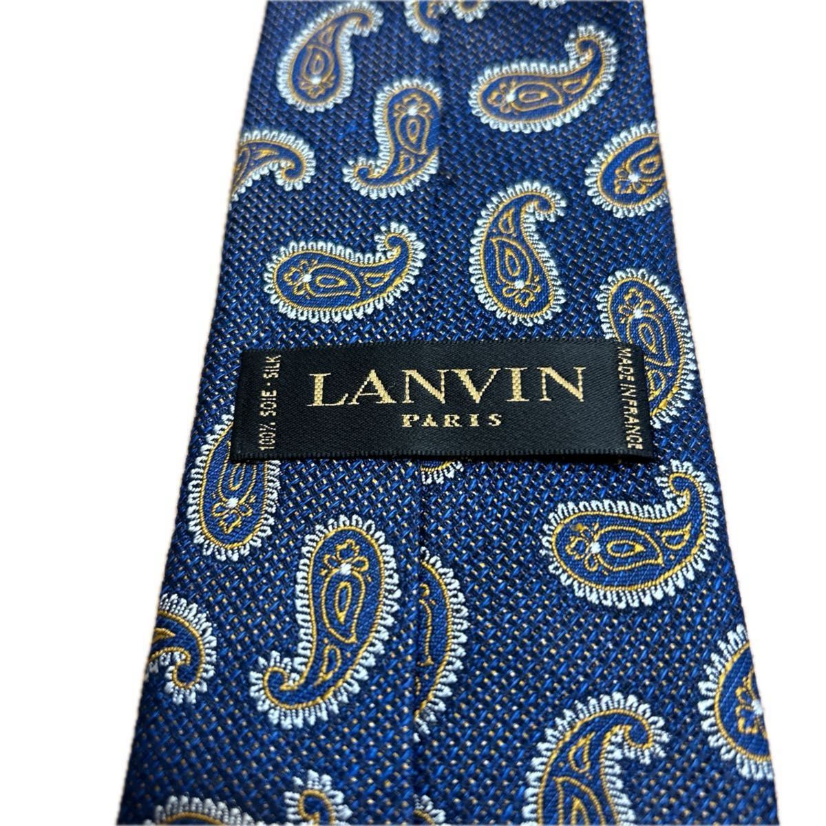 美品】LANVIN ランバン ネクタイ シルクネクタイ ブランド 美品】LANVIN ランバン ネクタイ シルクネクタイ ブランド