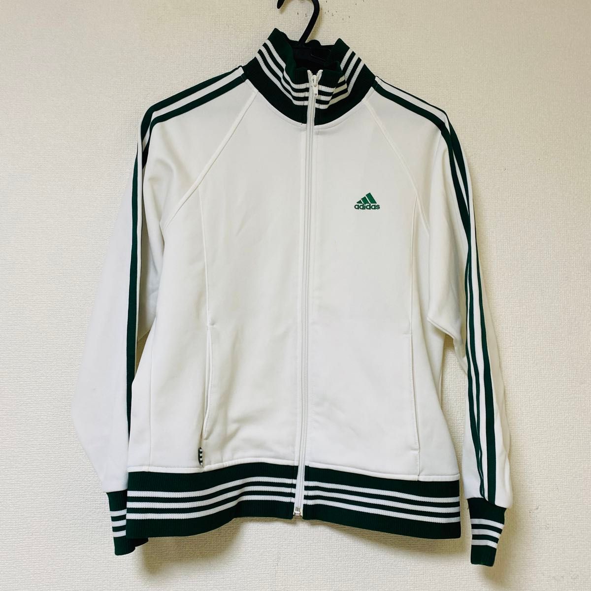 アディダス adidas トラックジャケット ジャージ 白 緑 L|Yahoo アディダス adidas トラックジャケット ジャージ 白 緑 L|Yahoo
