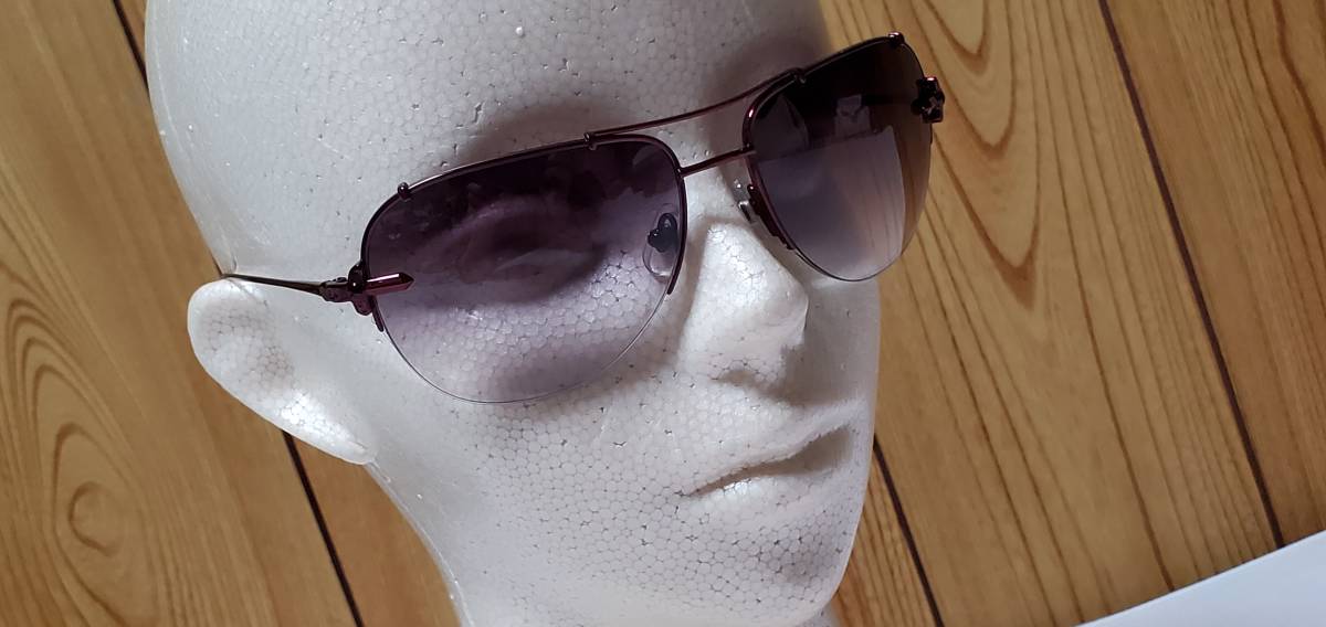  regular new old ultra rare Loree Rodkin Loree Rodkin daga-× luxury metal pink frame Teardrop sunglasses black series aviator 