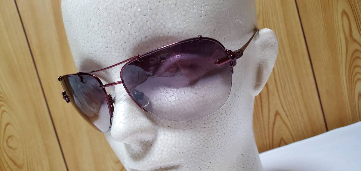  regular new old ultra rare Loree Rodkin Loree Rodkin daga-× luxury metal pink frame Teardrop sunglasses black series aviator 