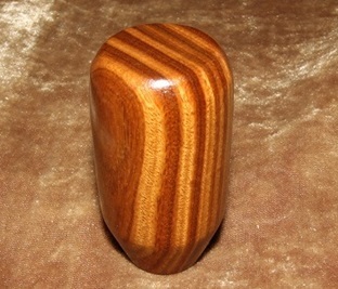 木製シフトノブ(材質：リグナムバイタ）6ｘ1.0mm（PE-31.9D63L)　送料無料_材質：リグナムバイタ(世界一重い木）
