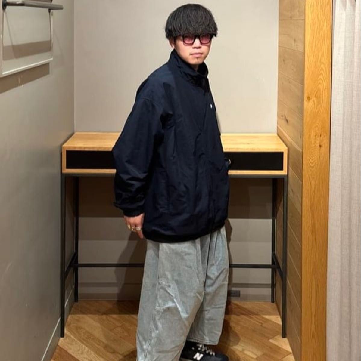 FRED PERRY × BEAMS】Shell Jacket【XL】ネイビー【フレッド FRED PERRY × BEAMS】Shell Jacket【XL】ネイビー【フレッド