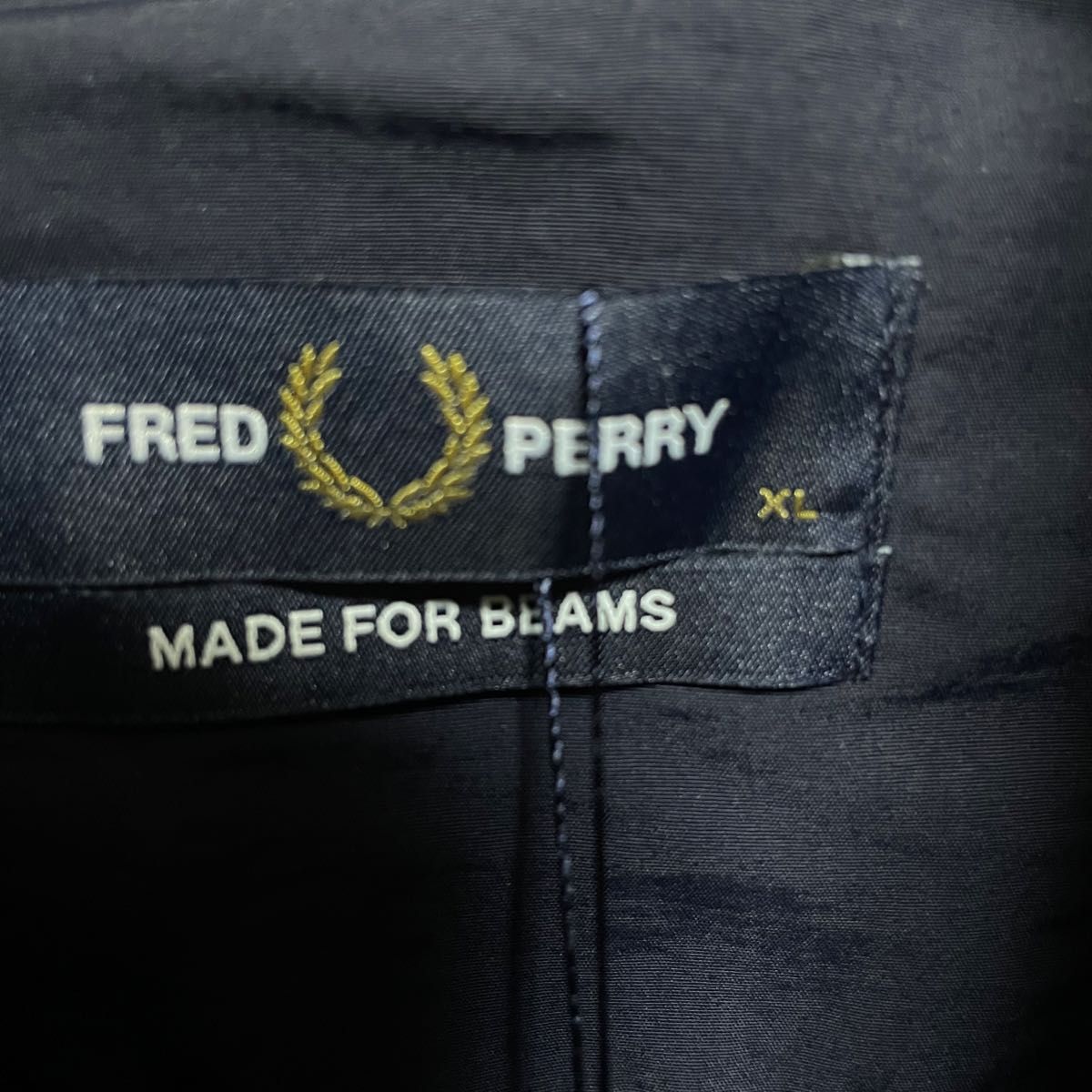 FRED PERRY × BEAMS】Shell Jacket【XL】ネイビー【フレッド FRED PERRY × BEAMS】Shell Jacket【XL】ネイビー【フレッド