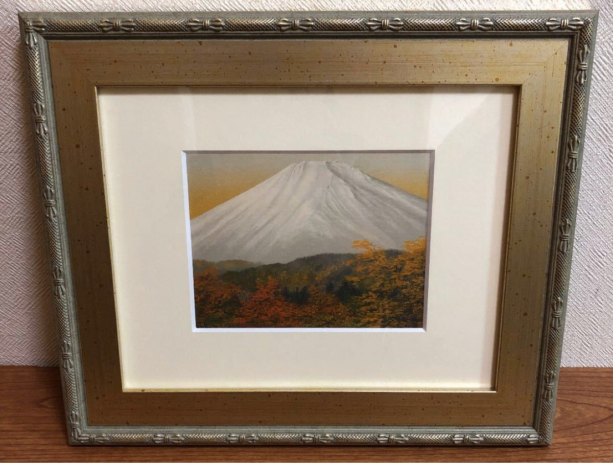 絵画　富士山