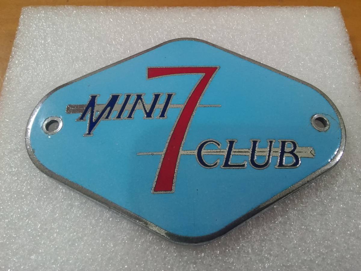 MINI SE7EN CLUB（MINI SEVEN CLUB）ミニ セブン クラブ オリジナル エナメルカーバッジ当時物 中古超希少品_画像5