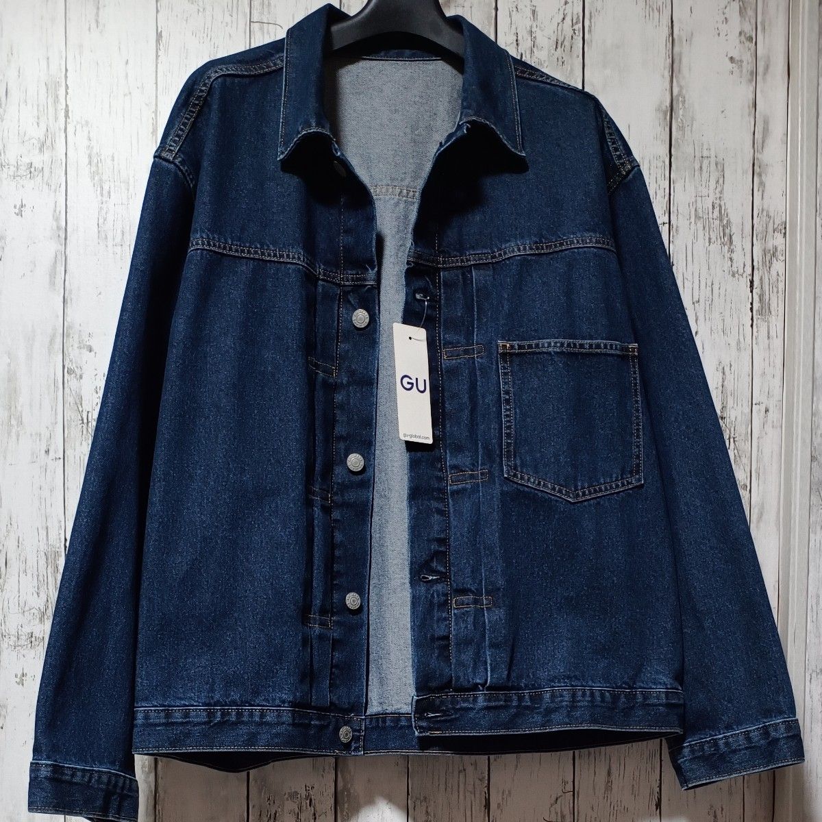 美品・試着のみ・タグ付き】【GU】 ジーユー デニムジャケット 美品・試着のみ・タグ付き】【GU】 ジーユー デニムジャケット