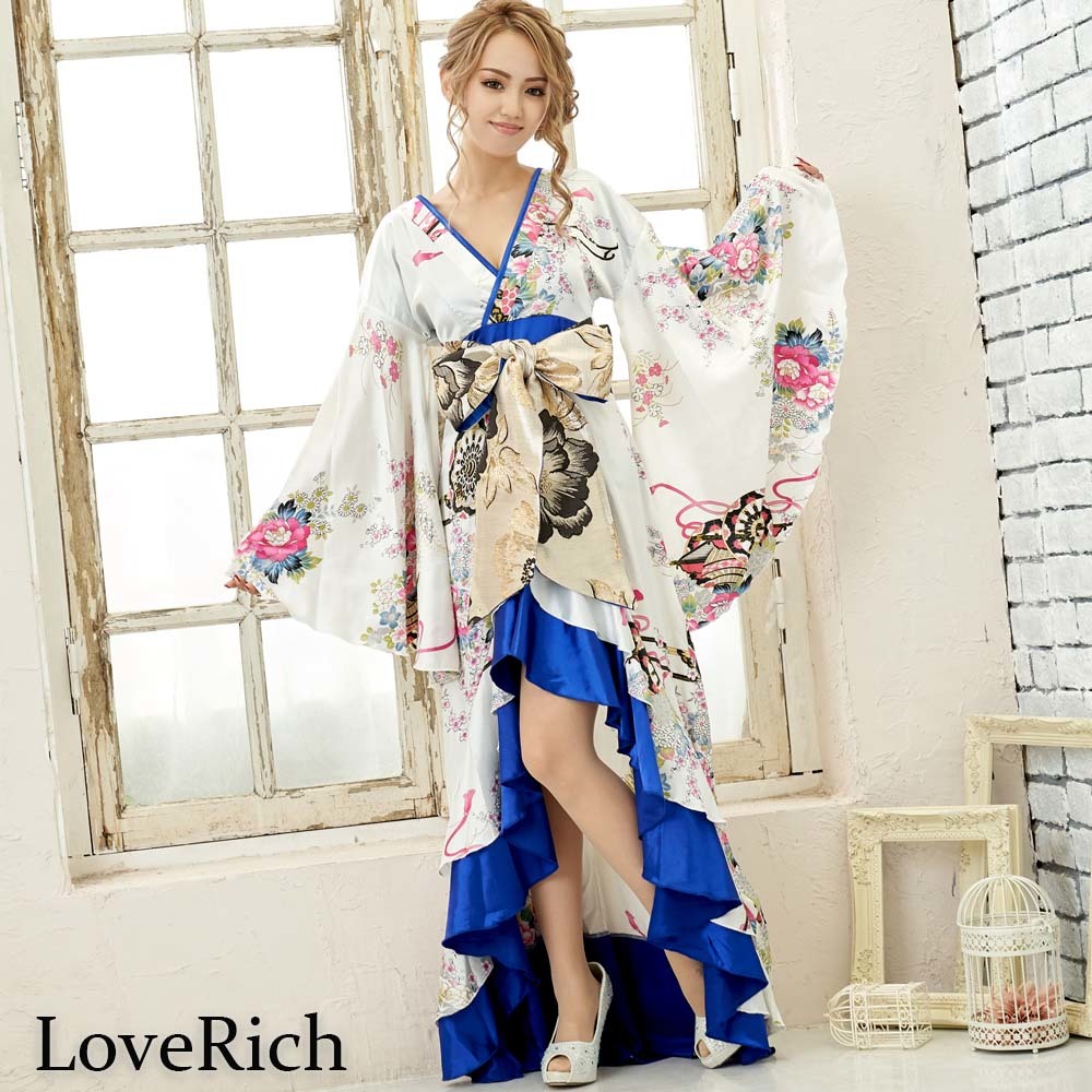  атлас мир рисунок кимоно платье оборка длинный костюм Dance Event .... цветок . костюмированная игра kyaba платье коричневый m платье 
