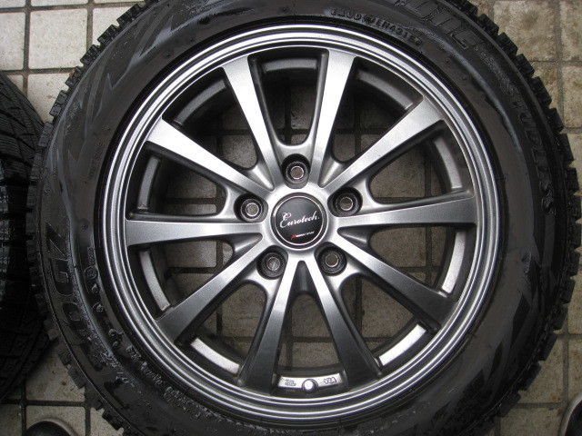 【中古・美品】☆MANARAY SPORT１６インチホイール ET48 PCD114.3 / BS REVO GZ 2015y 215 / 55R16付 4本セット / 値下げ処分品！！_画像3