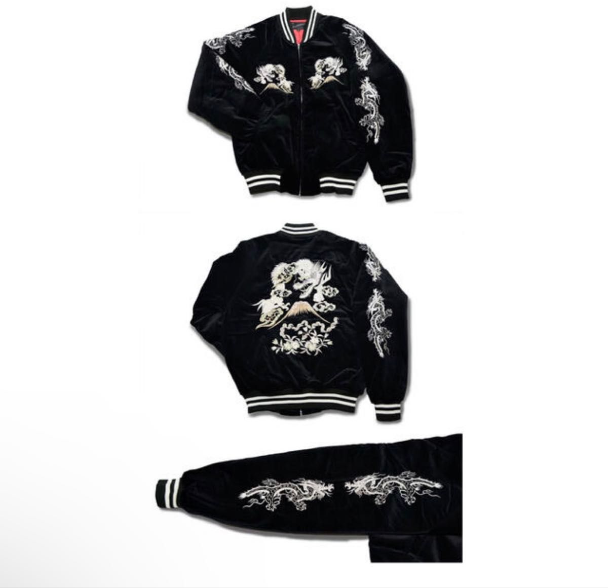 BTS SUGA ユンギ 着用 ベロア スカジャン 新品タグ付き Free BTS SUGA ユンギ 着用 ベロア スカジャン 新品タグ付き Free