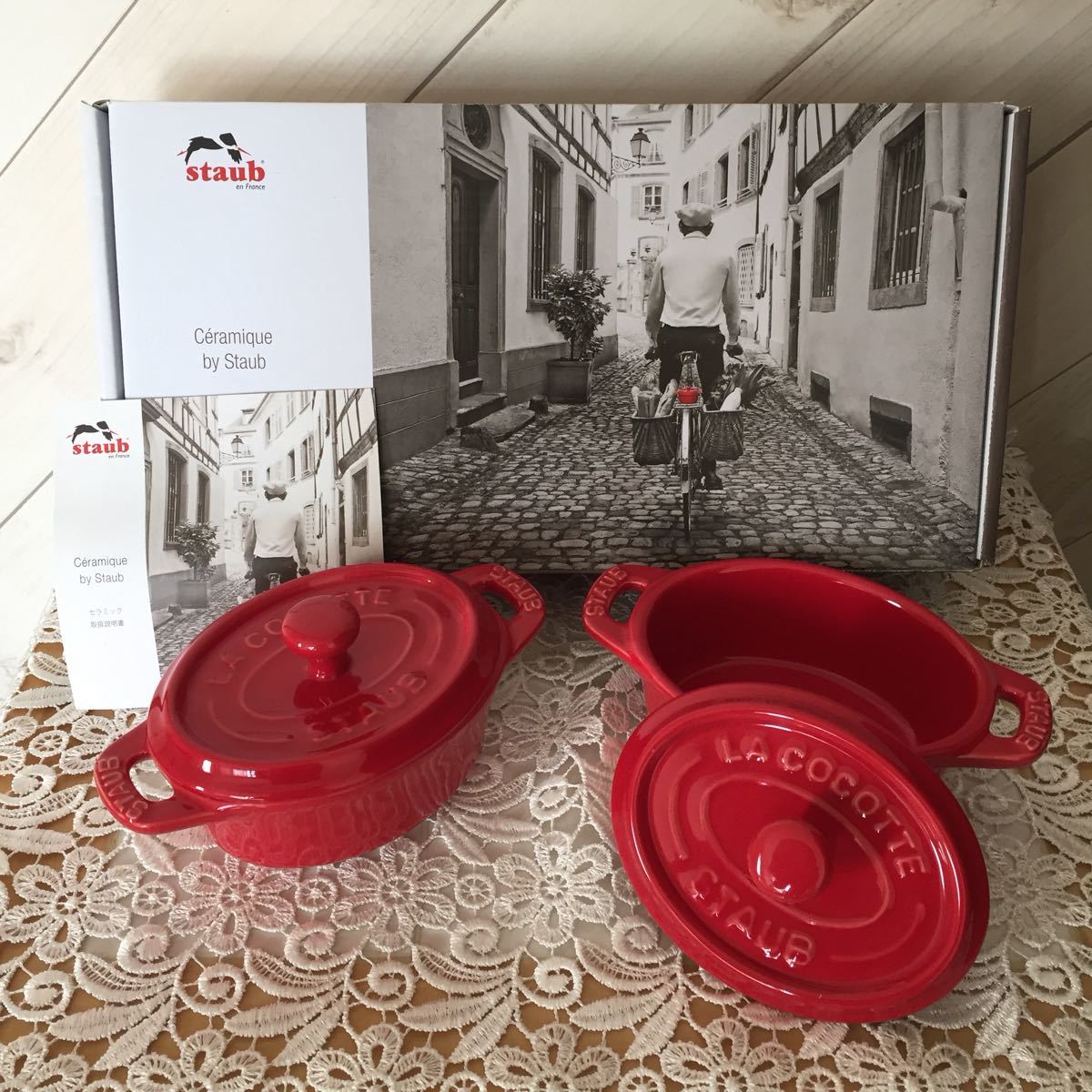 Paypayフリマ Staub ミニココット オーバル ペア チェリー Paypayフリマ Staub ミニココット オーバル ペア チェリー