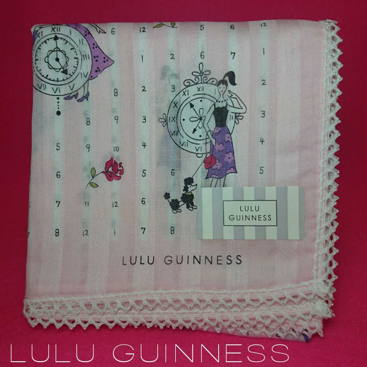 LULU GUINNESS ルルギネス ハンカチ-