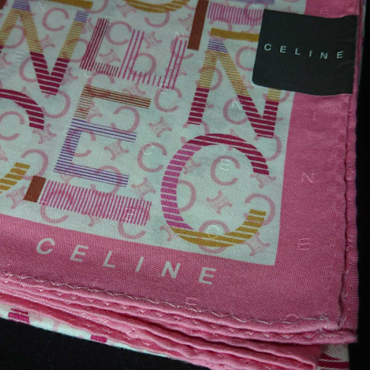 CELINE　セリーヌ　大判　ハンカチ　46　8516