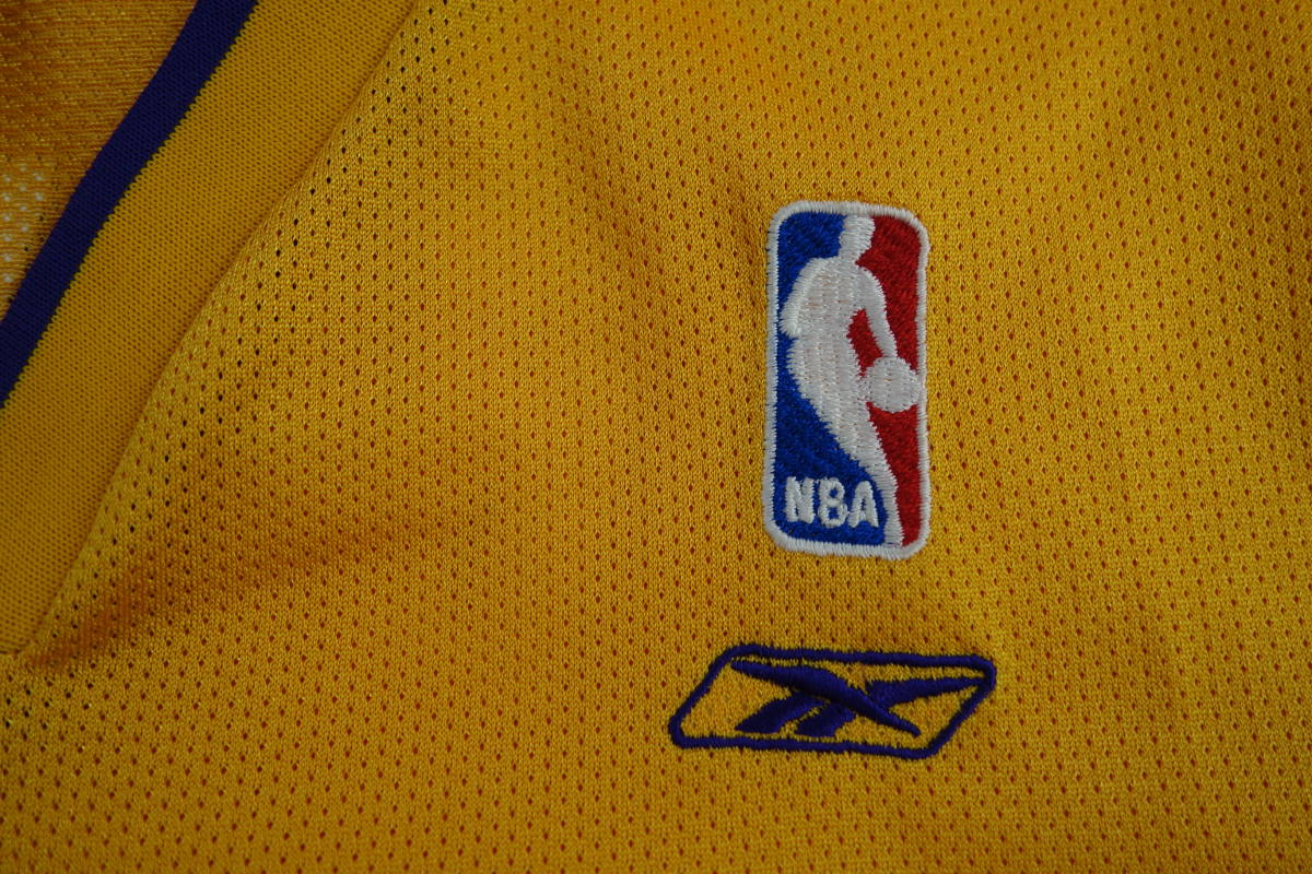 32S　ロサンゼルスレイカーズLos Angeles LakersコービーブライアントNBA #8 Reebok製ゲームジャージ【L】_画像4