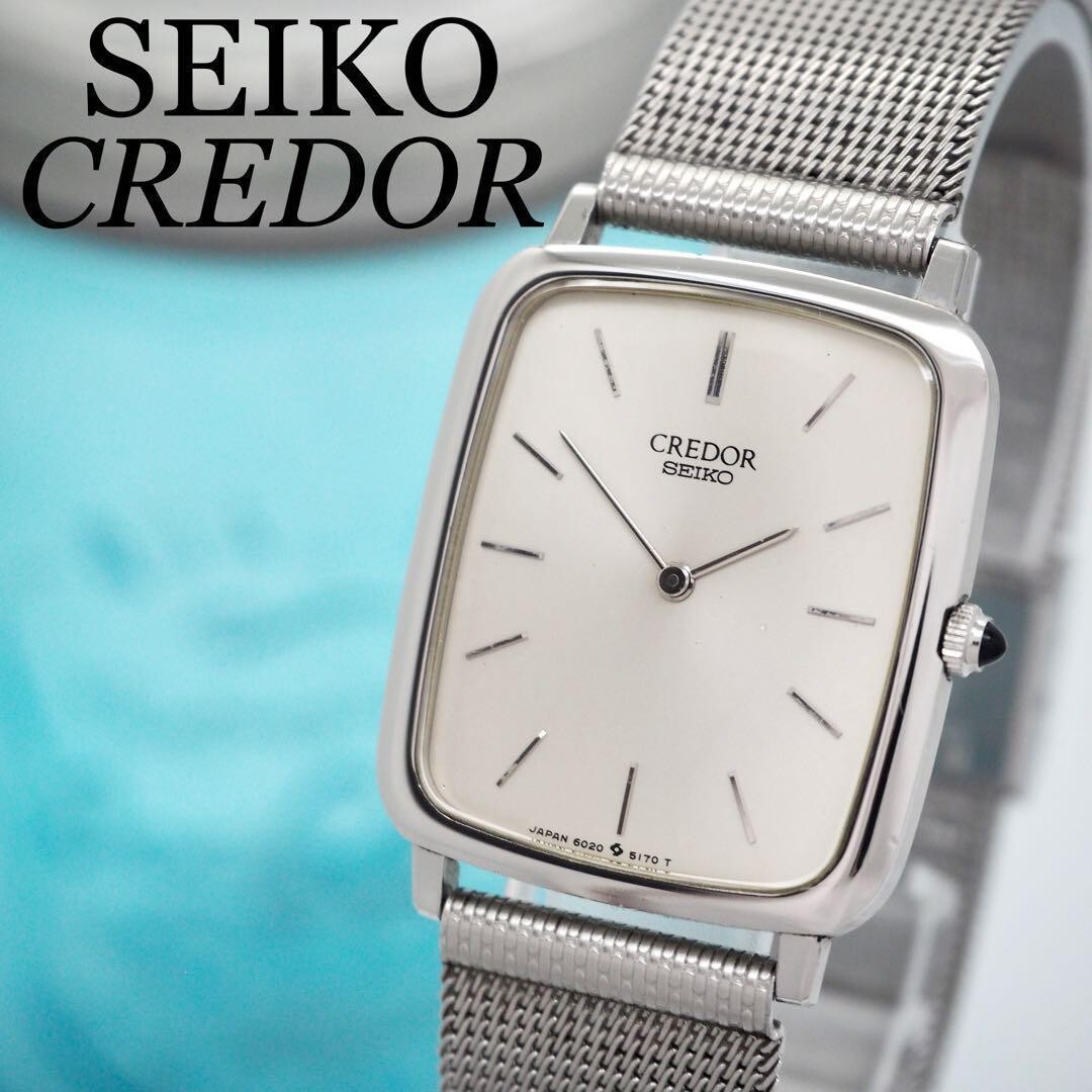 82 SEIKO 時計 CREDOR クレドール メンズ スクエア シンプル 82 SEIKO 時計 CREDOR クレドール メンズ スクエア シンプル