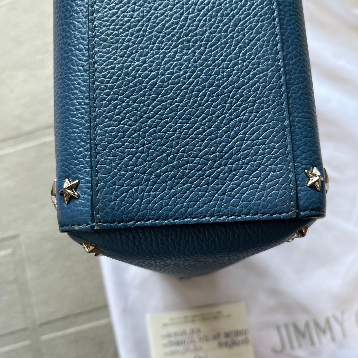 美品購入証明付ジミーチュウ ペガシ レザー スタッズ 2WAY 美品購入証明付ジミーチュウ ペガシ レザー スタッズ 2WAY