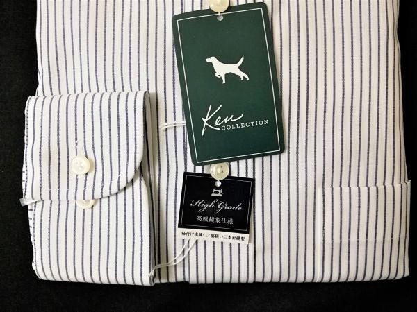 KENCOLLECTION メンズ 長袖Yシャツ M ボタンダウン ビジネス サラリーマン 会社員 75-44_画像4