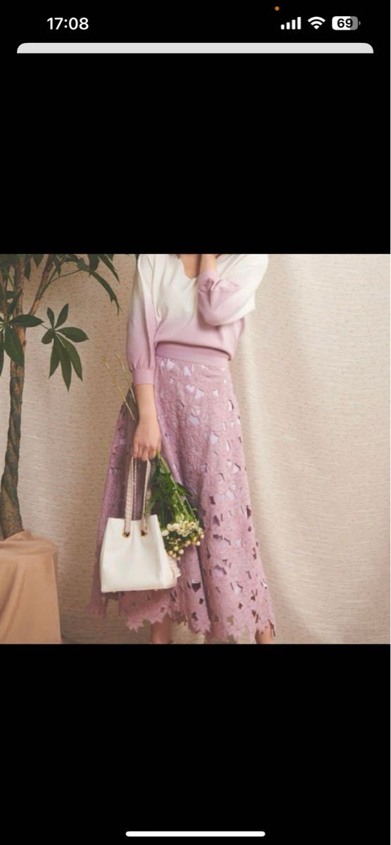 Noela ノエラ ボタニカル刺繍レースSK カットワークフラワー M
