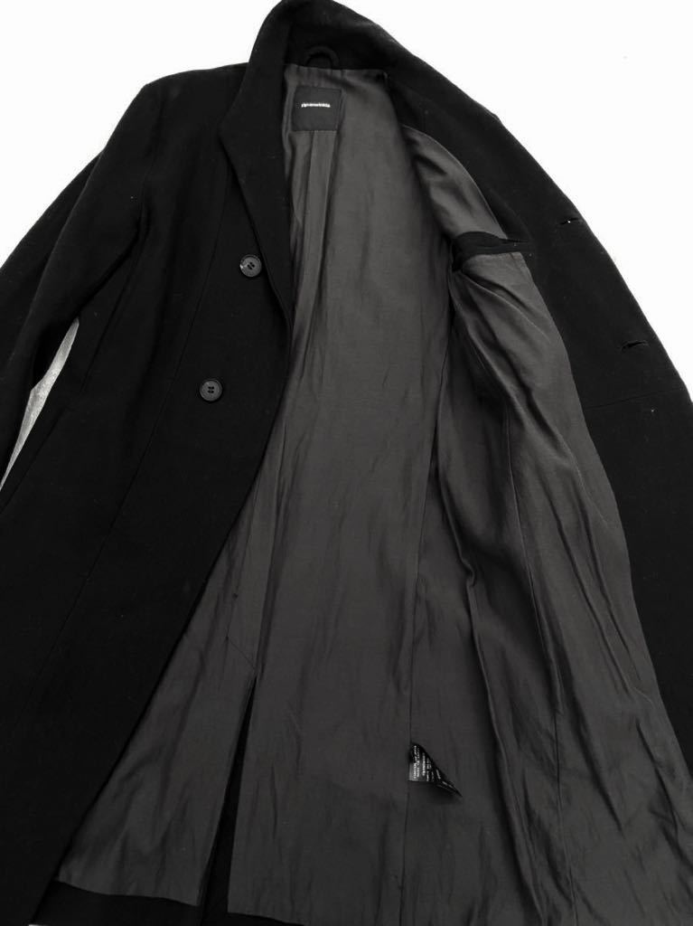 rip van winkle черный шерстяное пальто size4 Rip Van Winkle мужской осень-зима чёрный прекрасный товар 