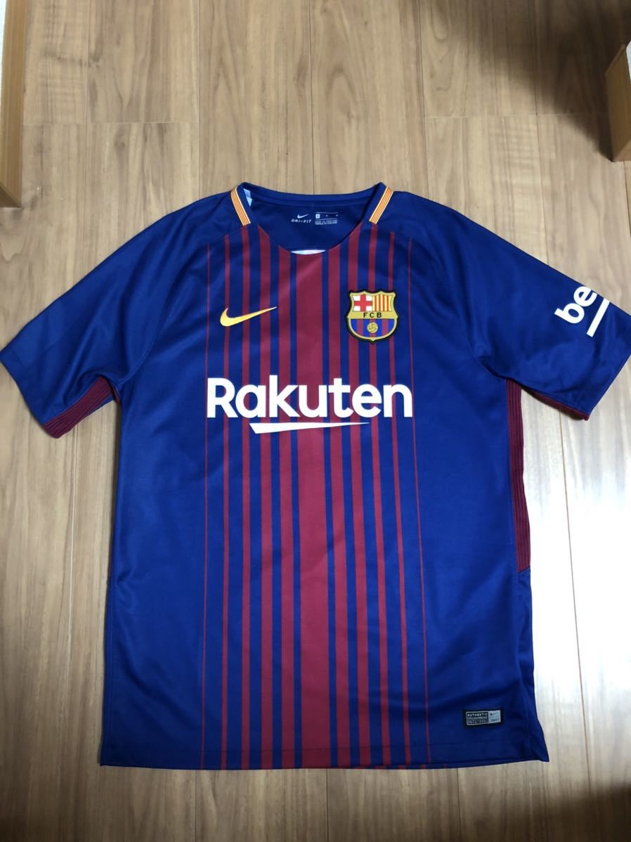 ☆バルセロナ☆17-18ホームモデル☆ナイキ正規品☆メッシオフィシャル