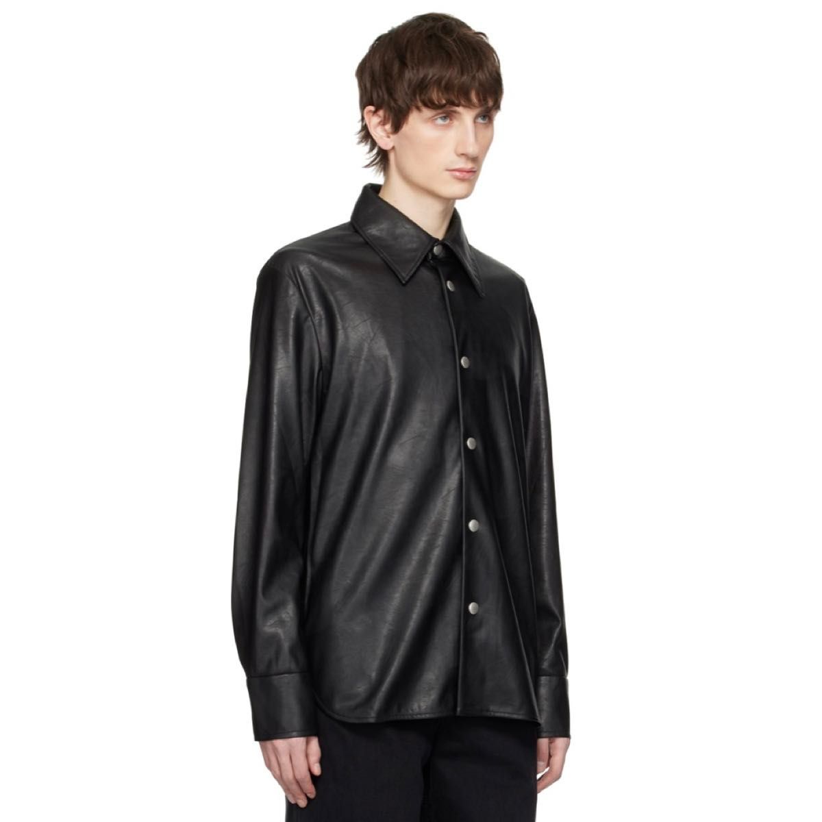 Sefr セファ RAINIER OVER SHIRT フェイク レザー オーバー Sefr セファ RAINIER OVER SHIRT フェイク レザー オーバー