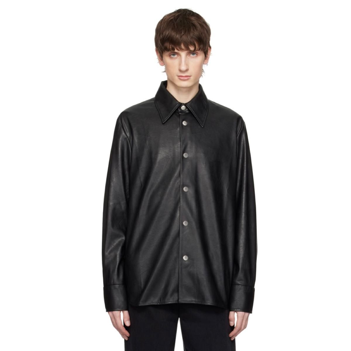 Sefr セファ RAINIER OVER SHIRT フェイク レザー オーバー Sefr セファ RAINIER OVER SHIRT フェイク レザー オーバー