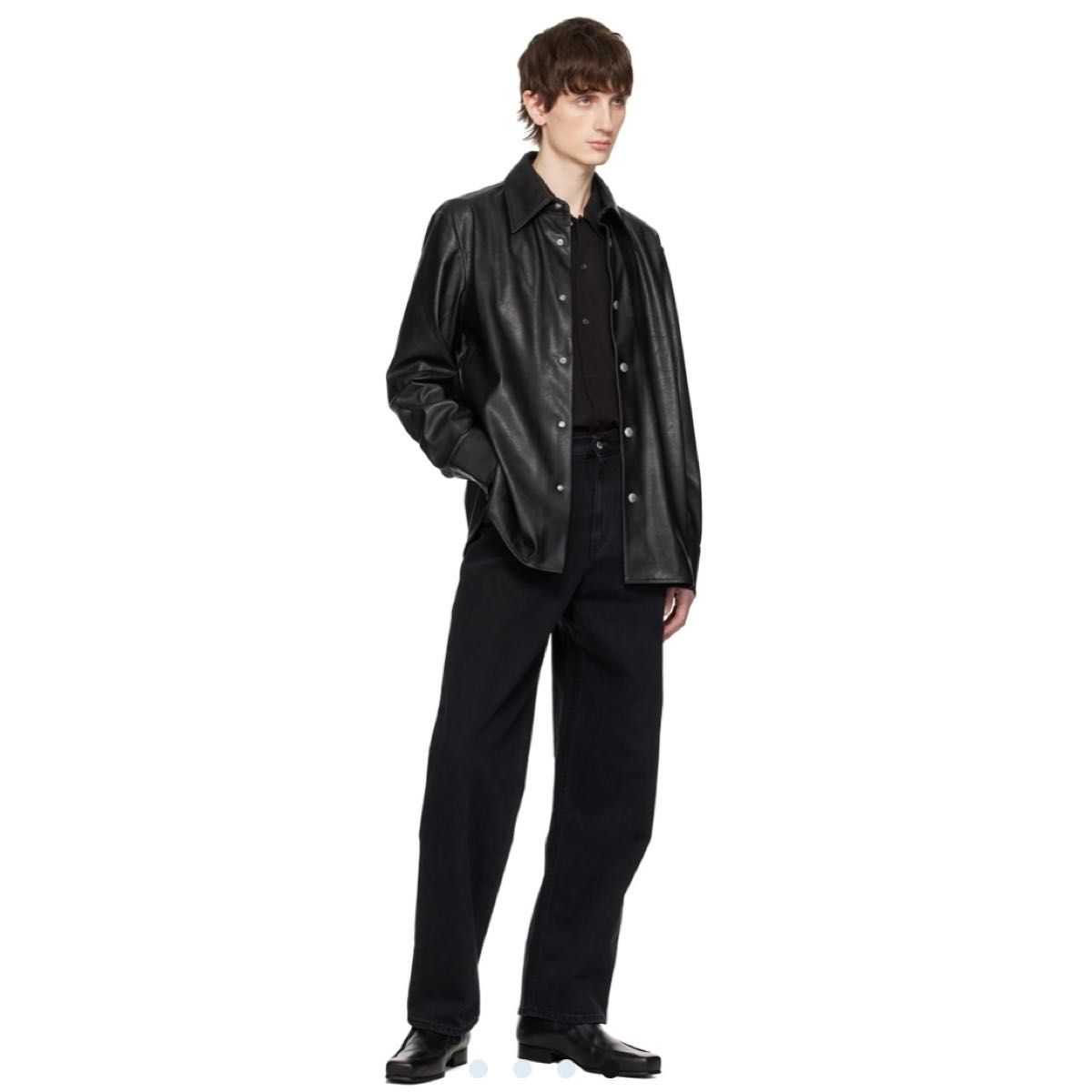 Sefr セファ RAINIER OVER SHIRT フェイク レザー オーバー Sefr セファ RAINIER OVER SHIRT フェイク レザー オーバー